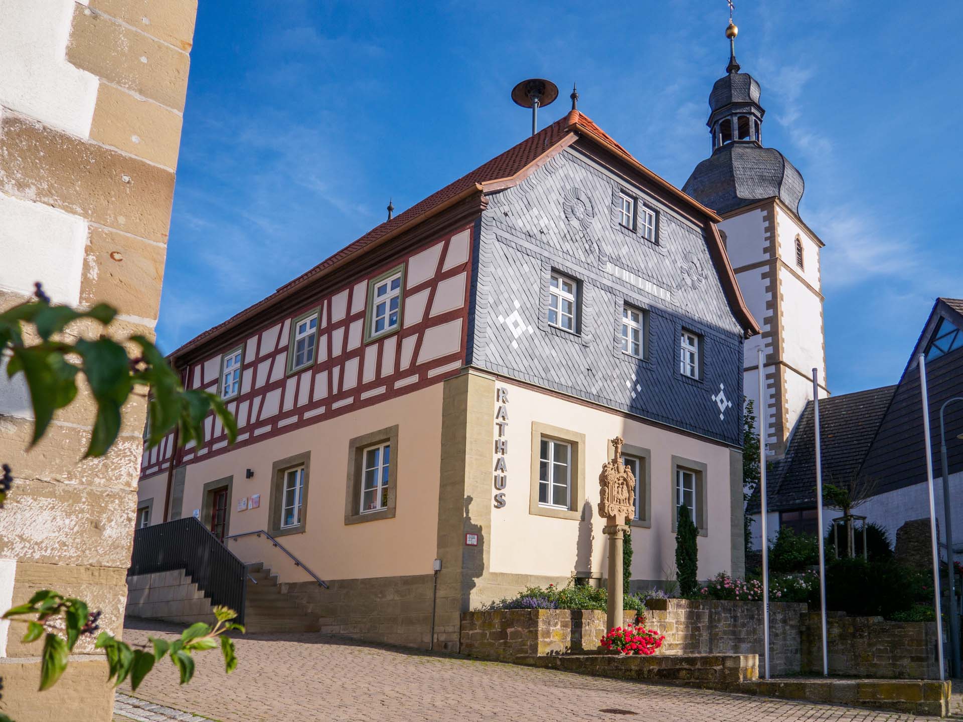 Rathaus der Gemeinde Großbardorf